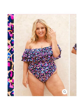 Infamous Swimwear | Miranda One Piece Peach Leopard L